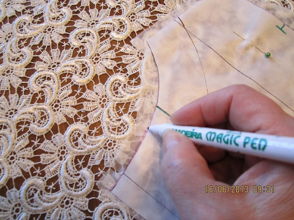 Схема кружева для люневильской вышивки