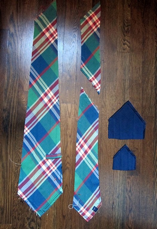 Красный шотландка галстук