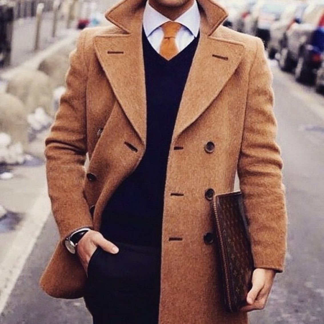 Мужское пальто в стиле пиджака
