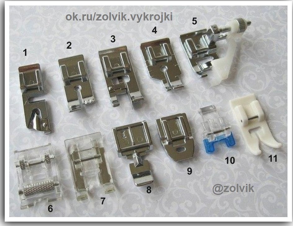 Лапки для швейной машины чайка