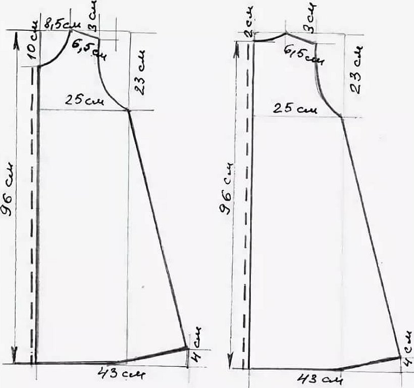Выкройка сарафана для беременных