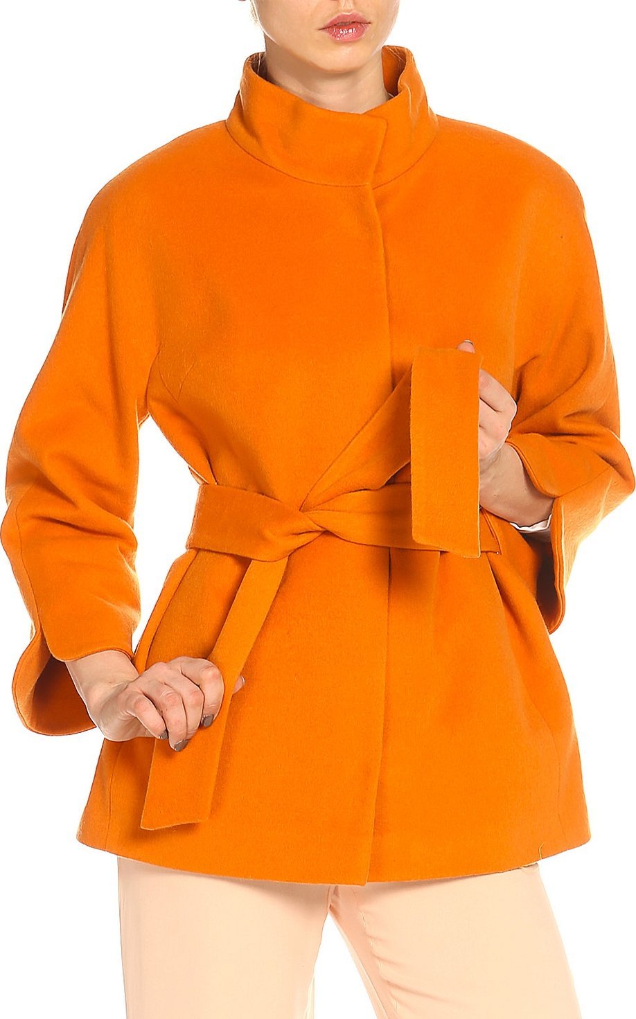 Пальто milena оранжевого цвета