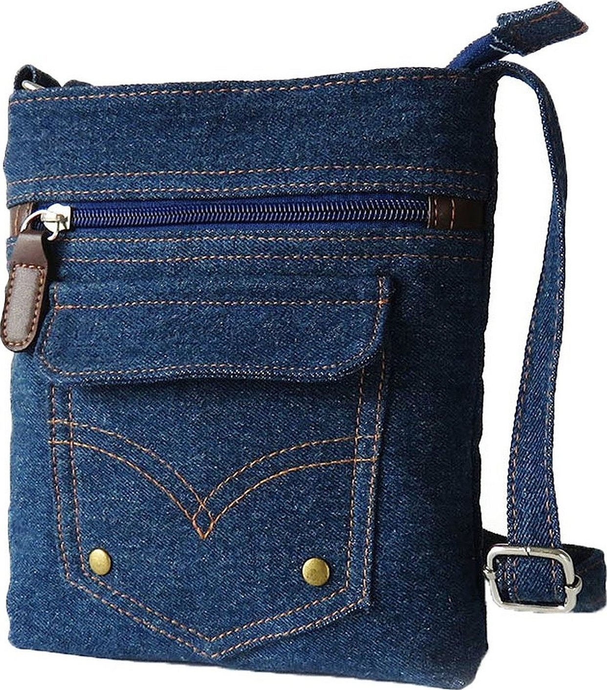 Маленькая джинсовая сумка через плечо