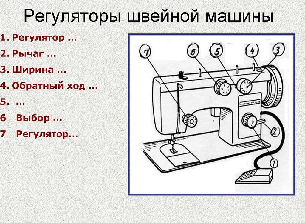 Регулятор длины стежка швейной машины