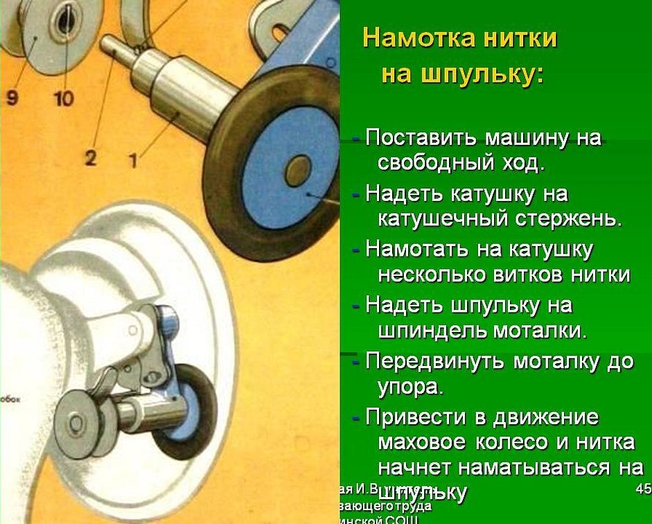 Регулятор натяжения верхней нитки