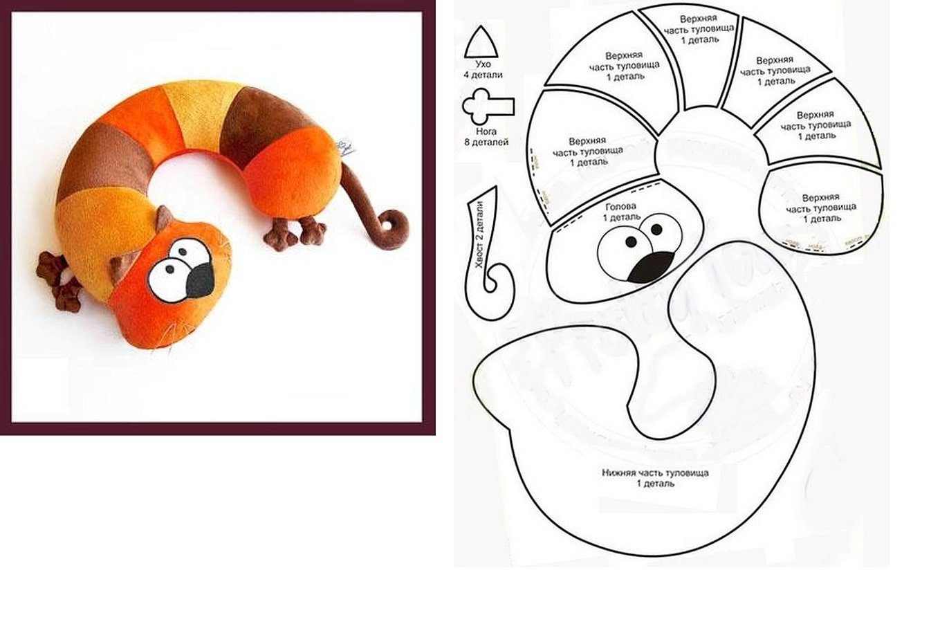 Игрушки подушки интересные идеи своими руками выкройки