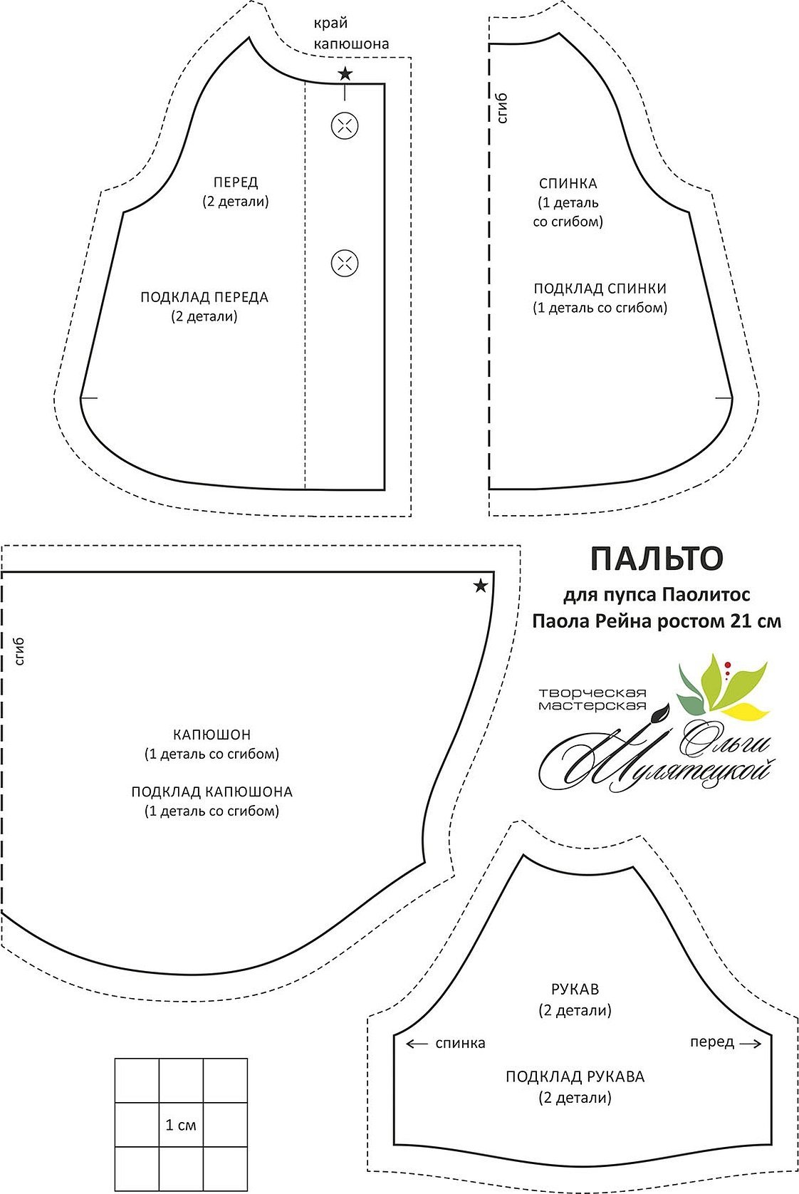 Одежда для кукол выкройки комбинезон