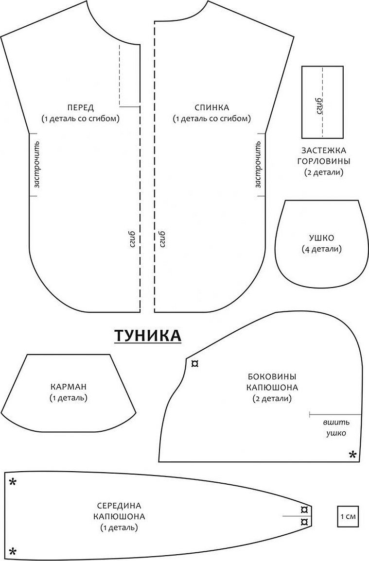 Выкройки нарядов для текстильной куклы