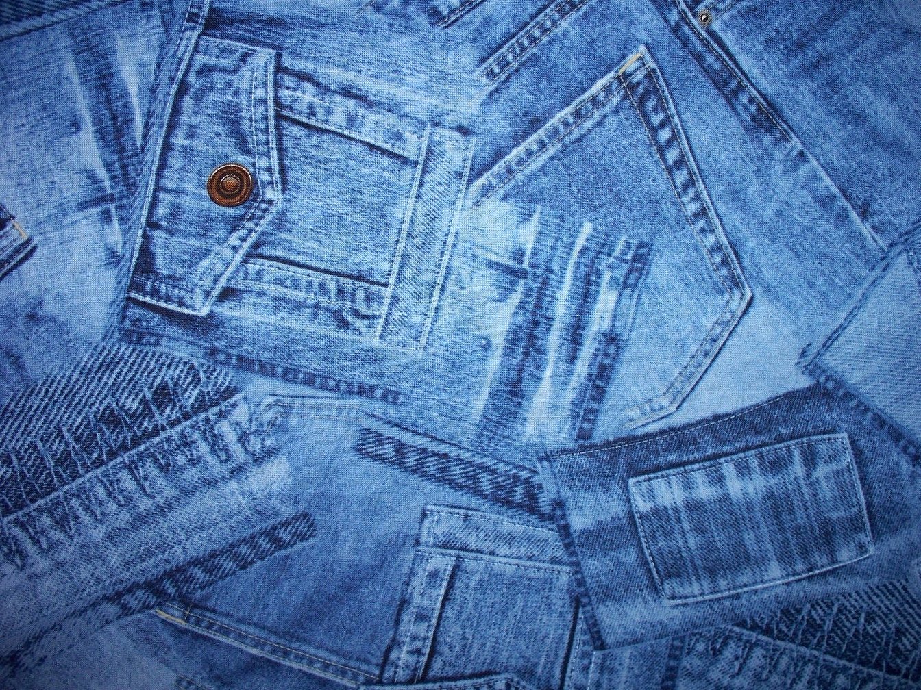 Текстура варенки джинс