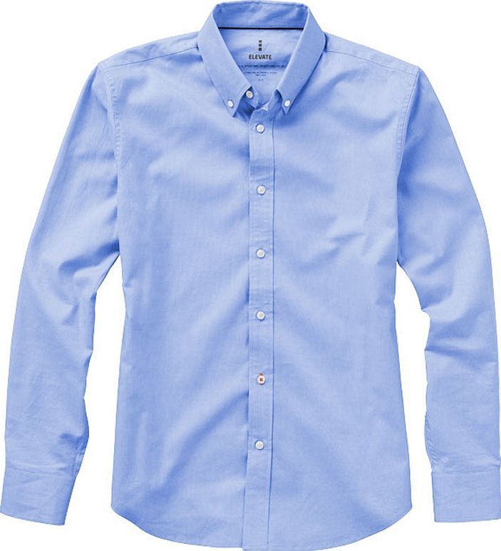 Рубашка мужская голубая с длинным рукавом