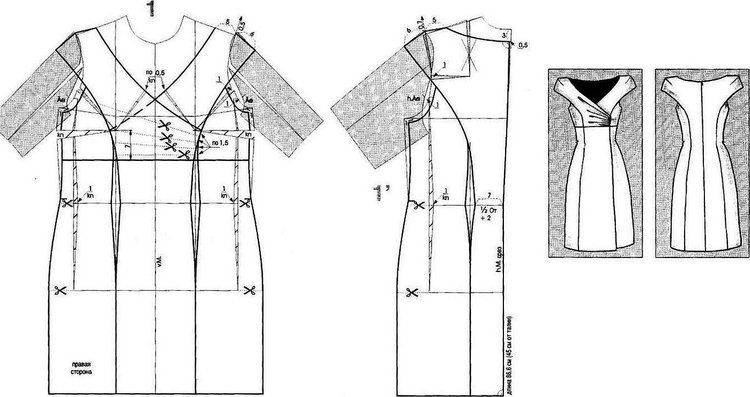Моделювання жіночої сукні викрійки