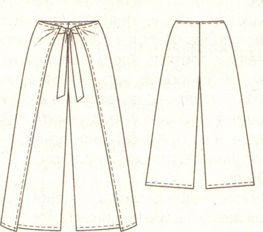 Широкие брюки в стиле марлен выкройка