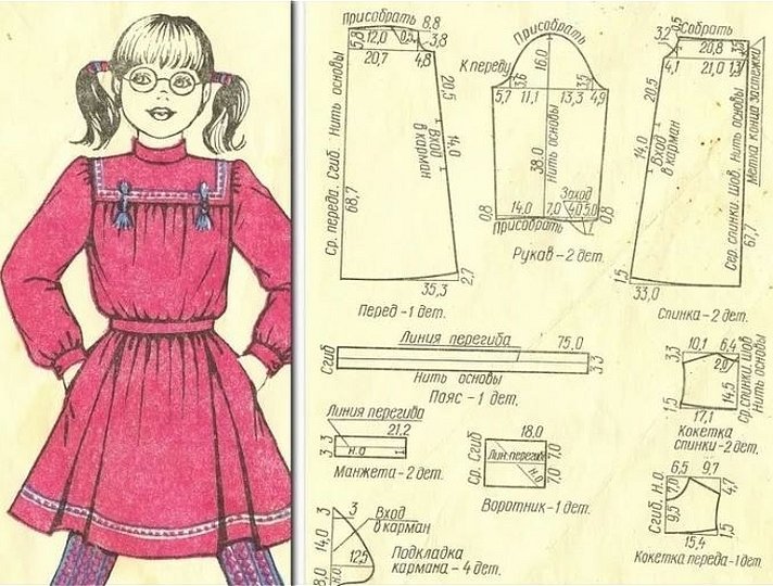 Советские выкройки детской одежды