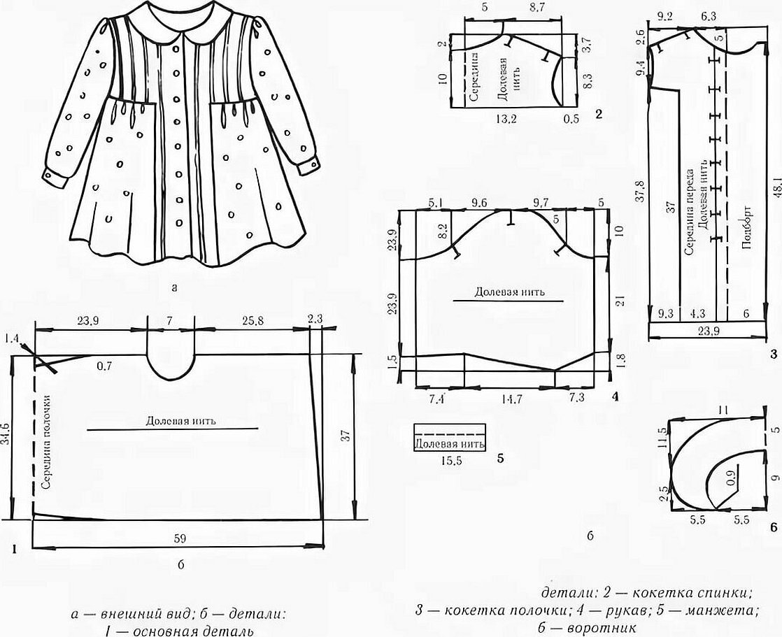 Выкройка платья для девочки