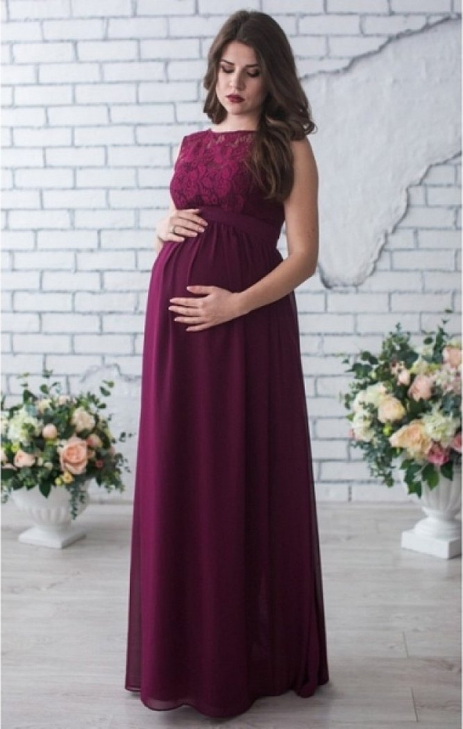 Вечерние платья для беременных на свадьбу
