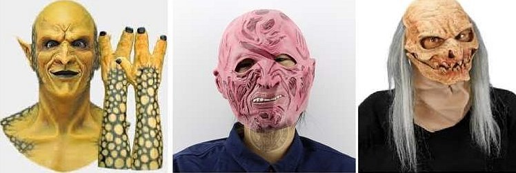Страшные маски на хэллоуин
