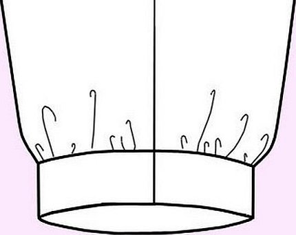 Притачивание манжеты к рукаву