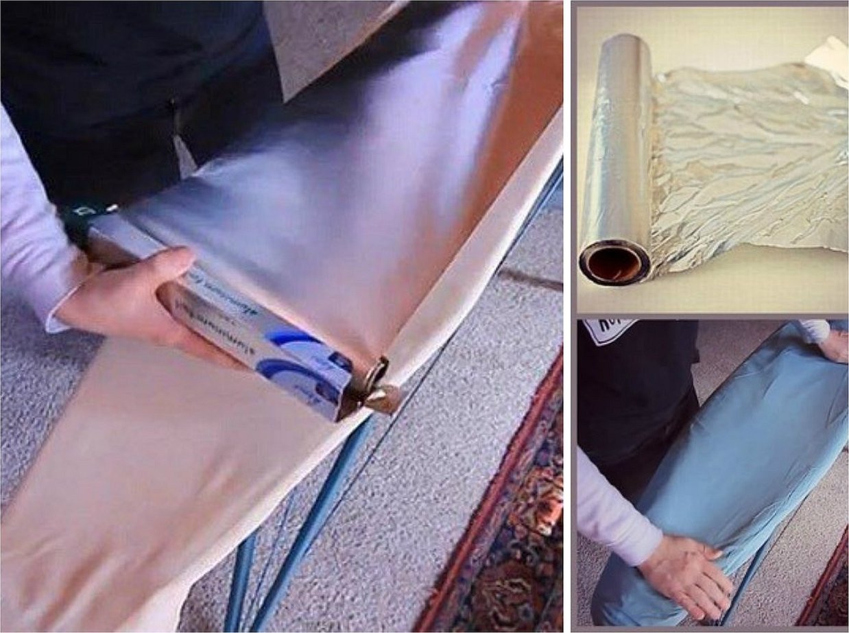 Подложка под ламинат фольгированная обтянуть гладильную доску