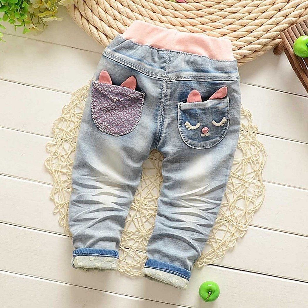 Джинсовые штаны для малышей девочки
