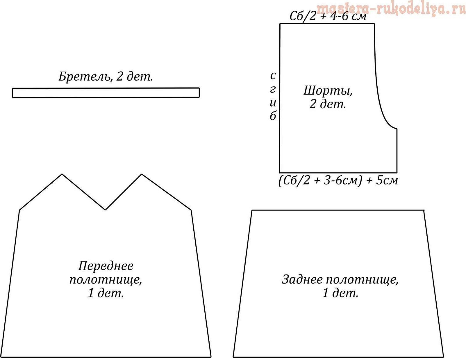 Выкройки кофты для зайца тильды