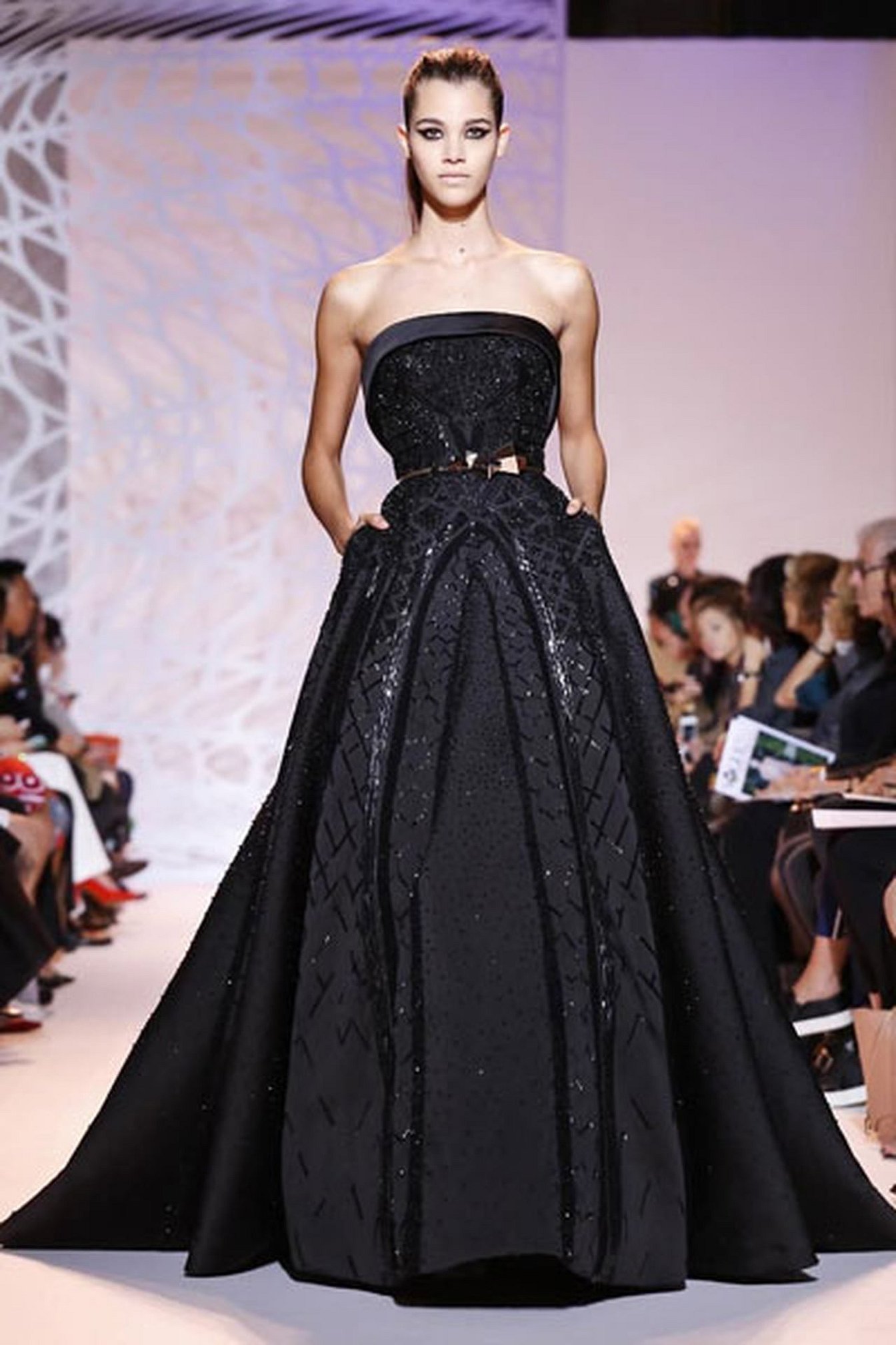 Zuhair murad платья черные высокая мода