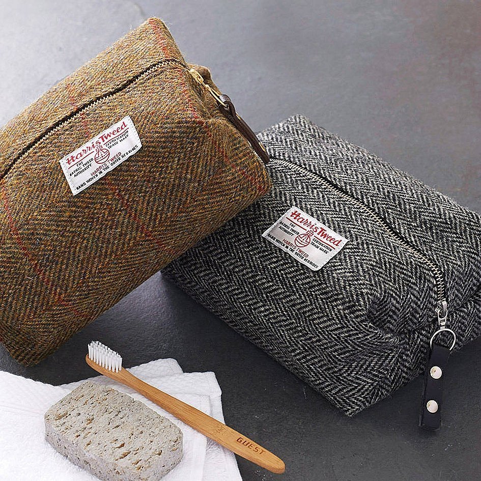 Harris tweed bag men