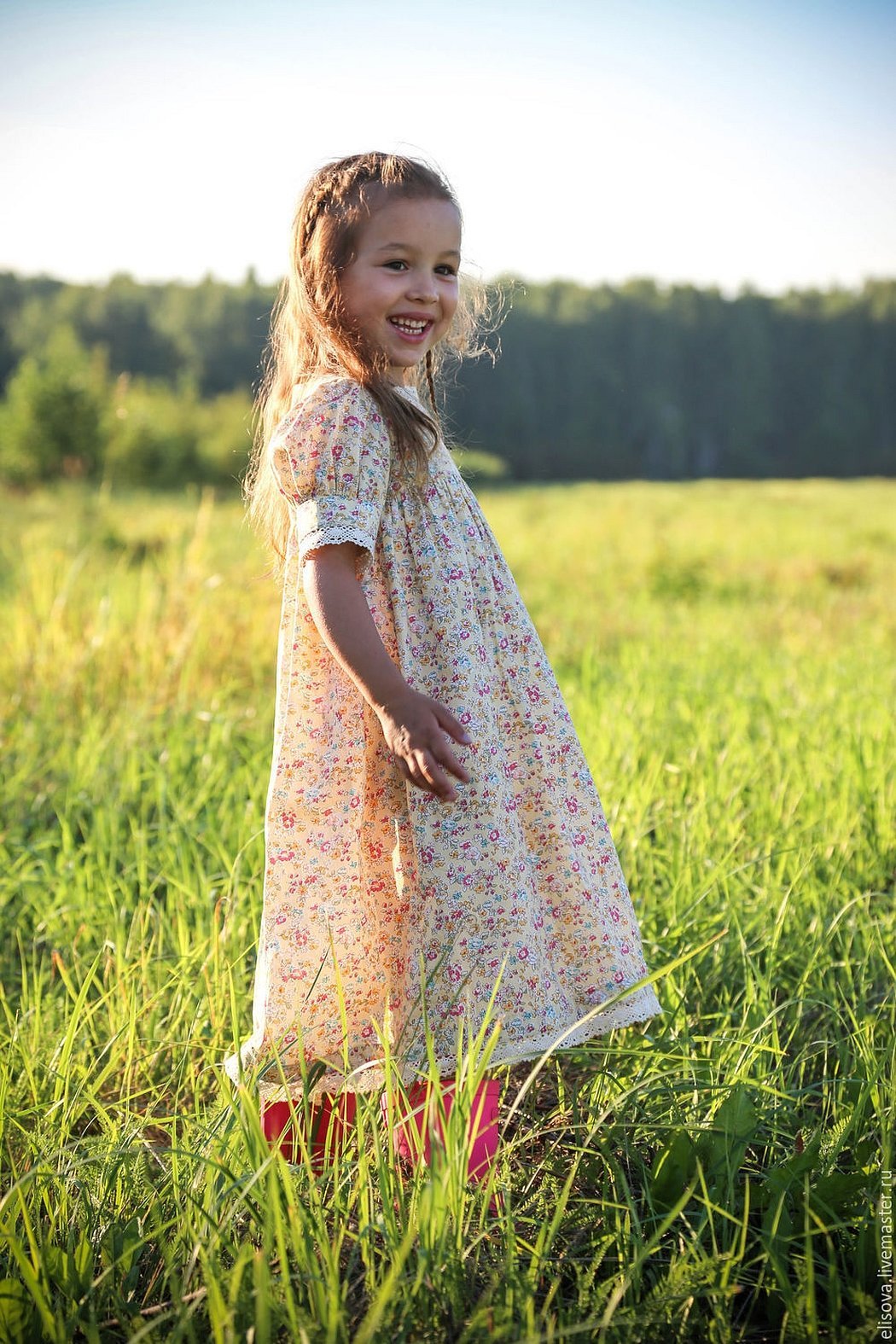 Детское платье в деревенском стиле