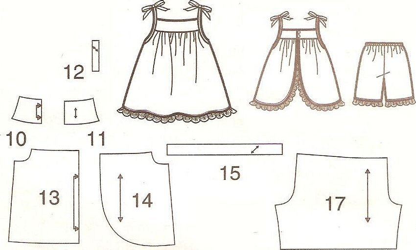 Выкройка топа для пышного детского платья