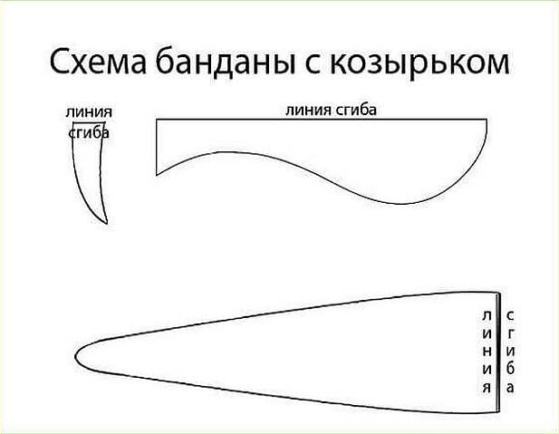 Бандана своими руками выкройки