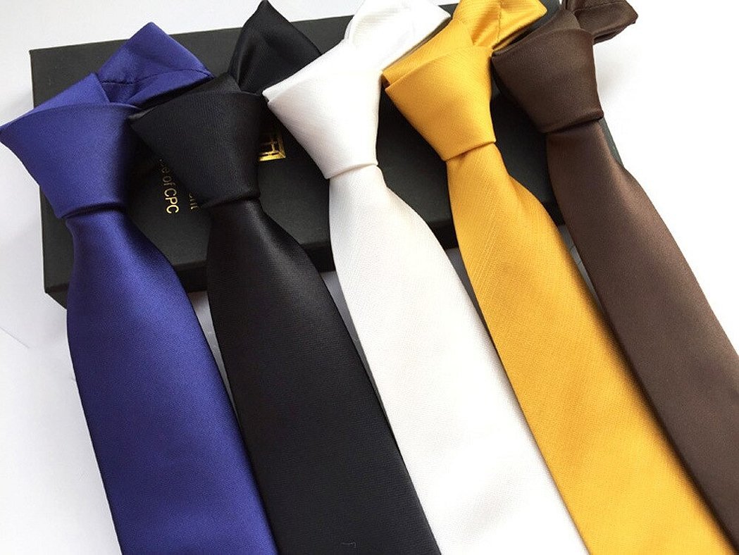Однотонные деловые галстуки