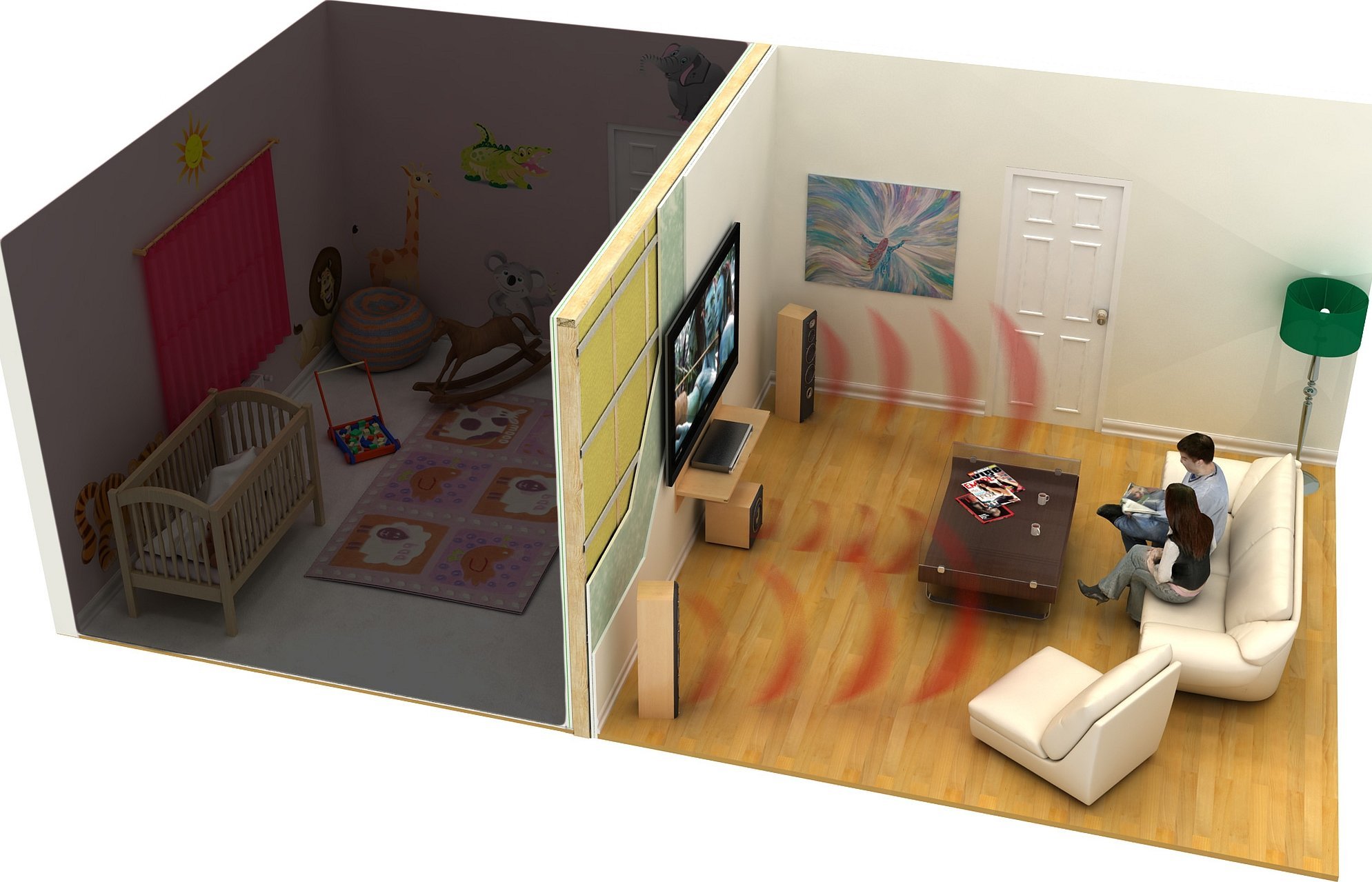 Low poly + модель комната