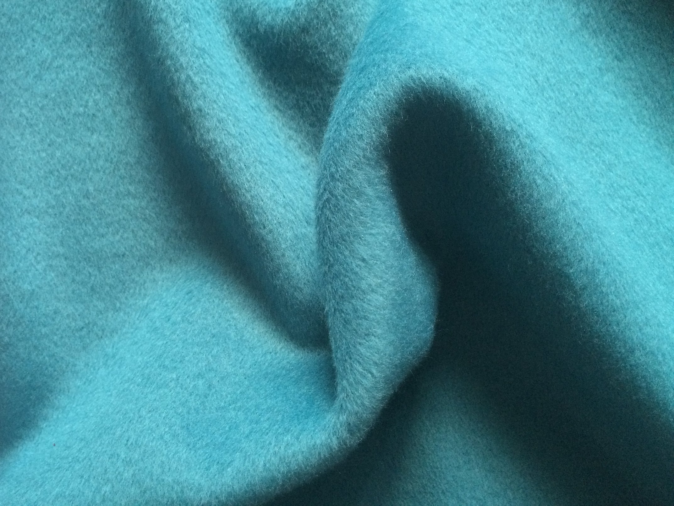 Ткань пальтовая темно бирюзового цвета