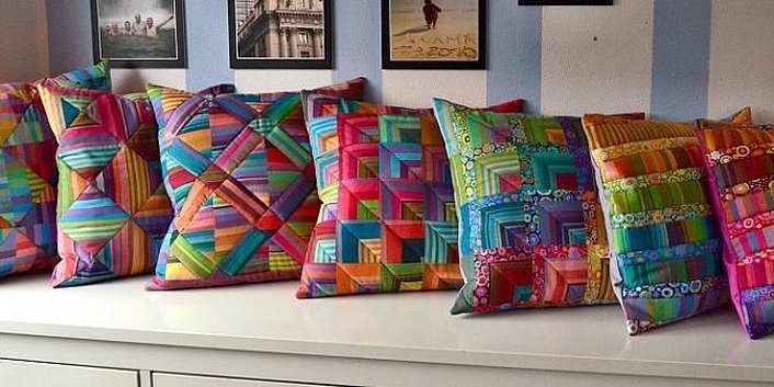 Лоскутное шитье наволочки