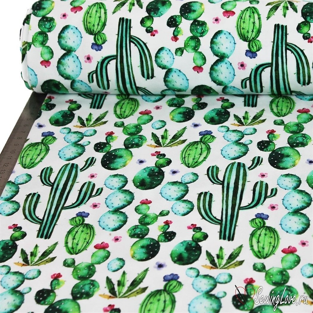 Комплект постельного белья с рисунком кактусы