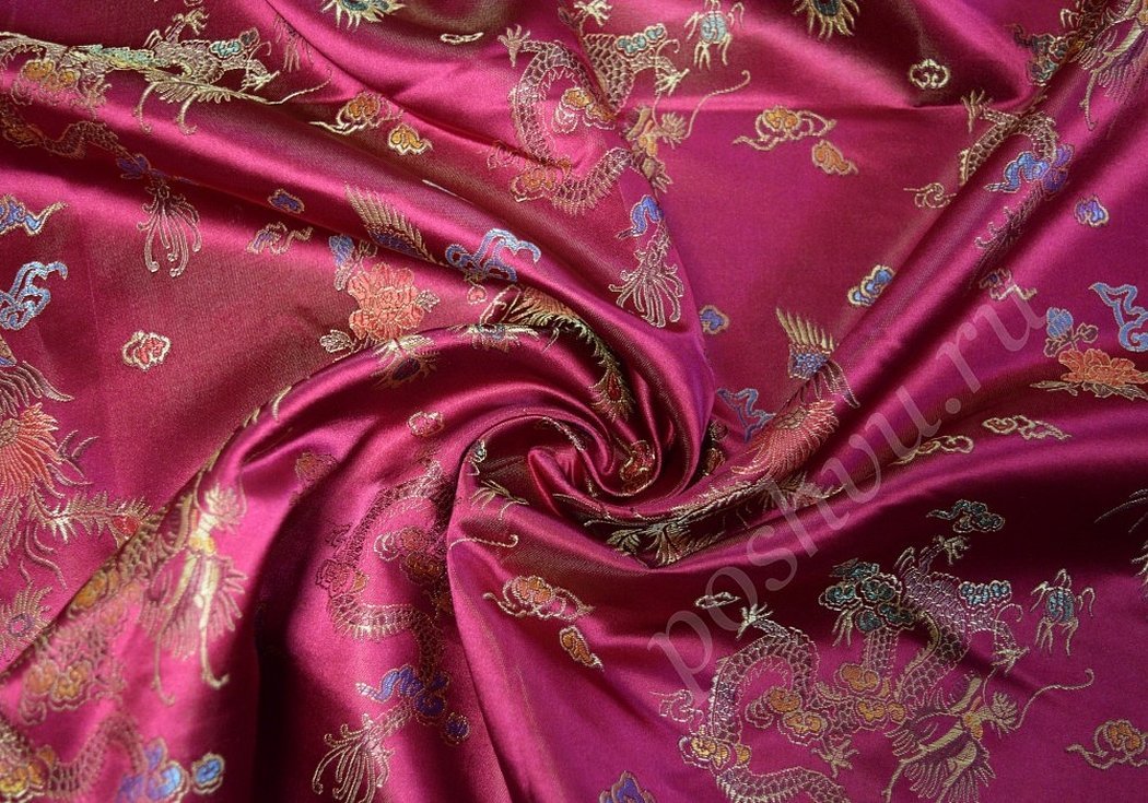 Китайский шелк фиолетовый