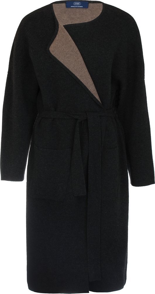 Черное женское пальто