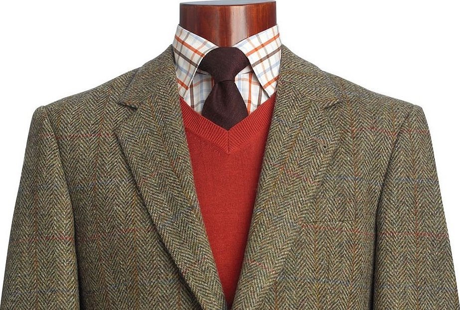 Твидовый пиджак harris tweed