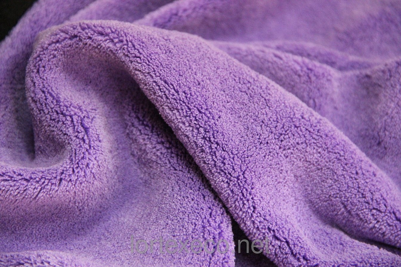 Фиолетовая махровая ткань