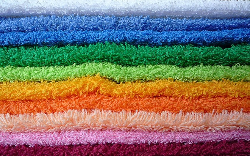 Пушистое полотенце текстура