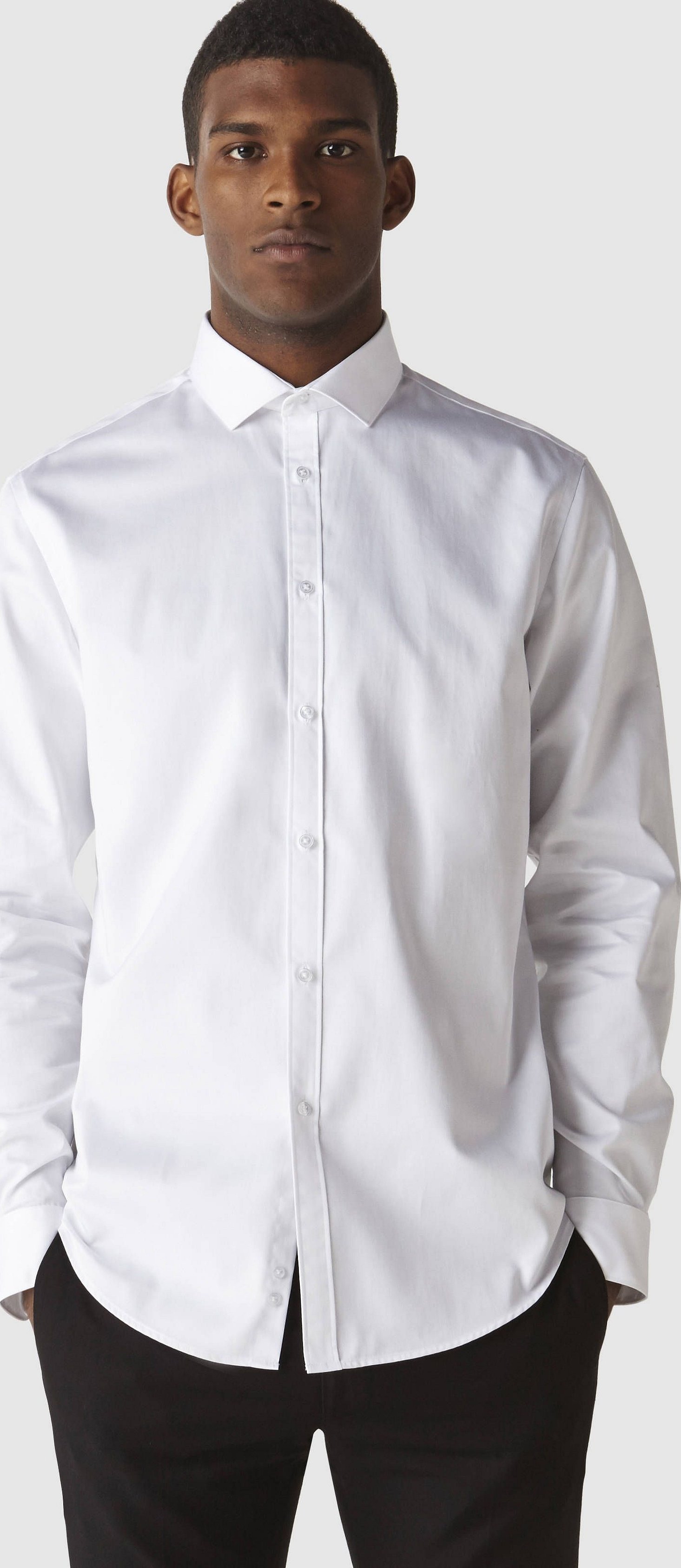 Классическая белая рубашка мужская