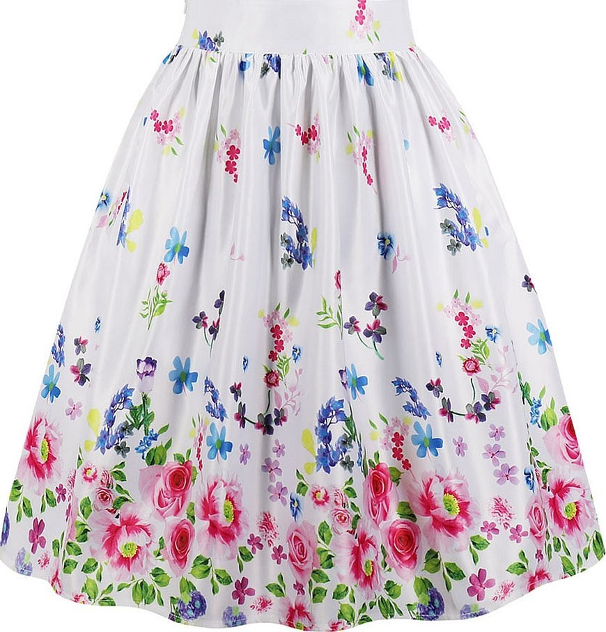 Женская юбка в цветочек