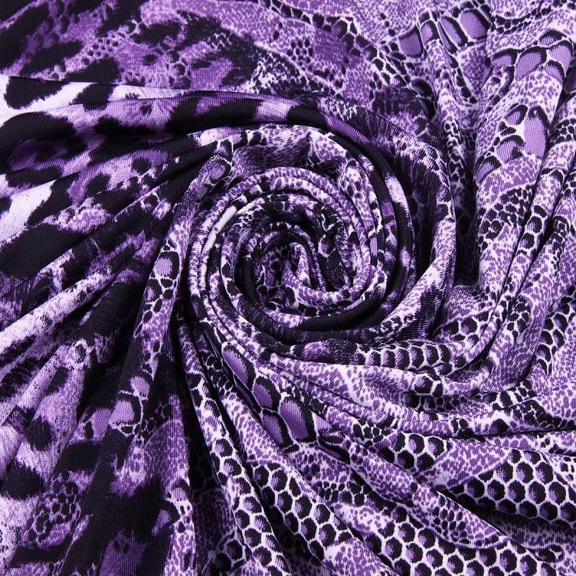 Ткань черно фиолетовых тонах