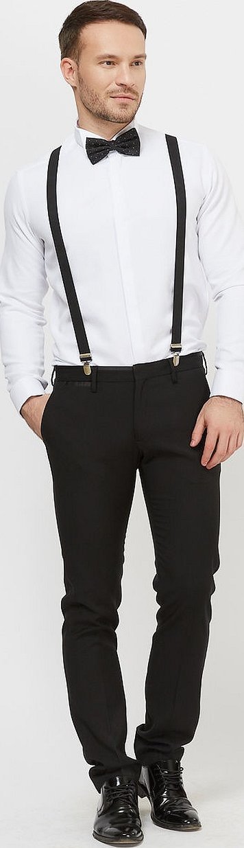 Короткие брюки с подтяжками мужские