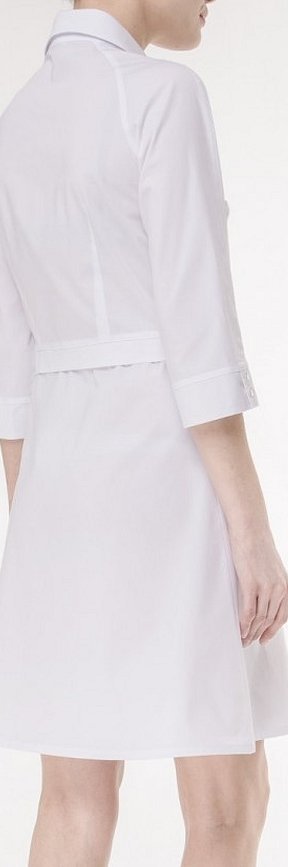 Платье рубашка белого цвета