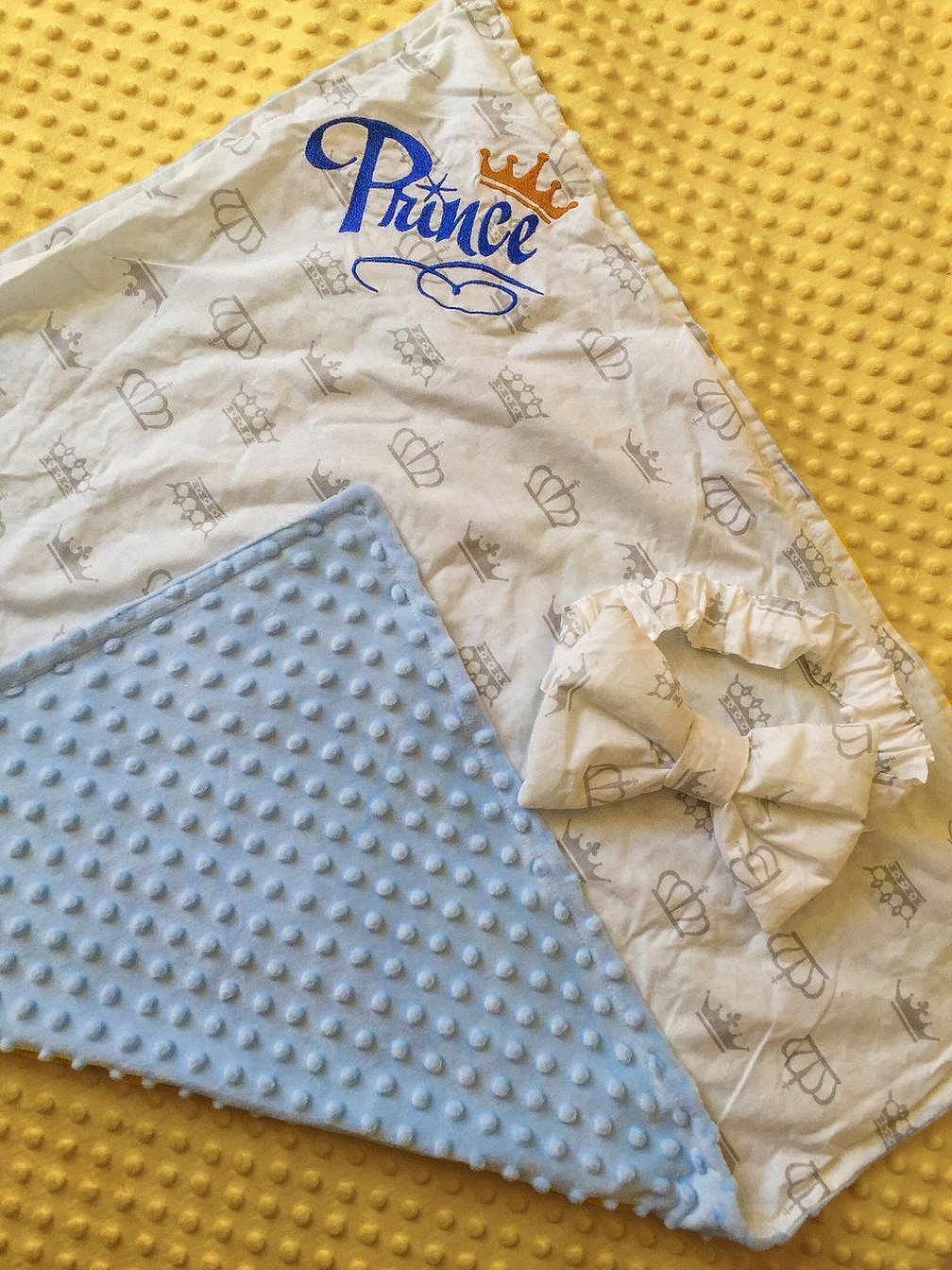 Одеяло с плюшем минки для новорожденных