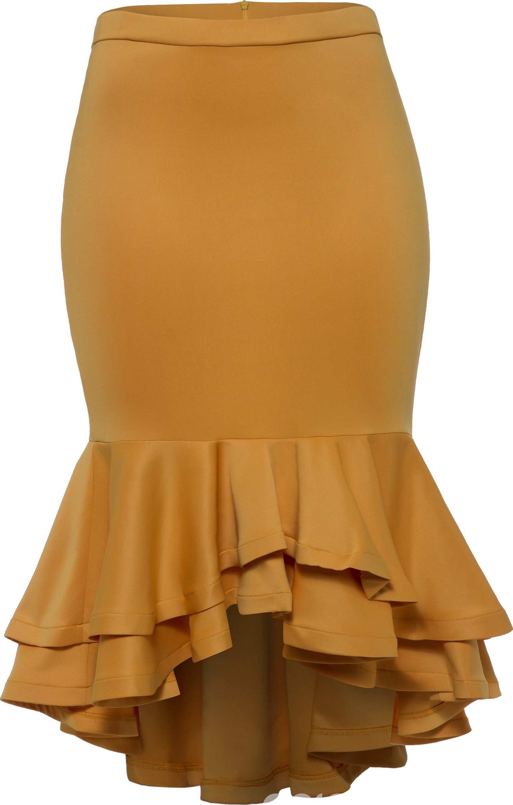 Асимметричная юбка с оборками