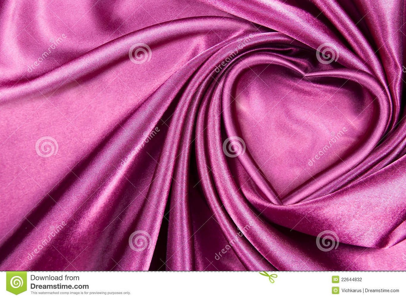 Ткань розовая шелк