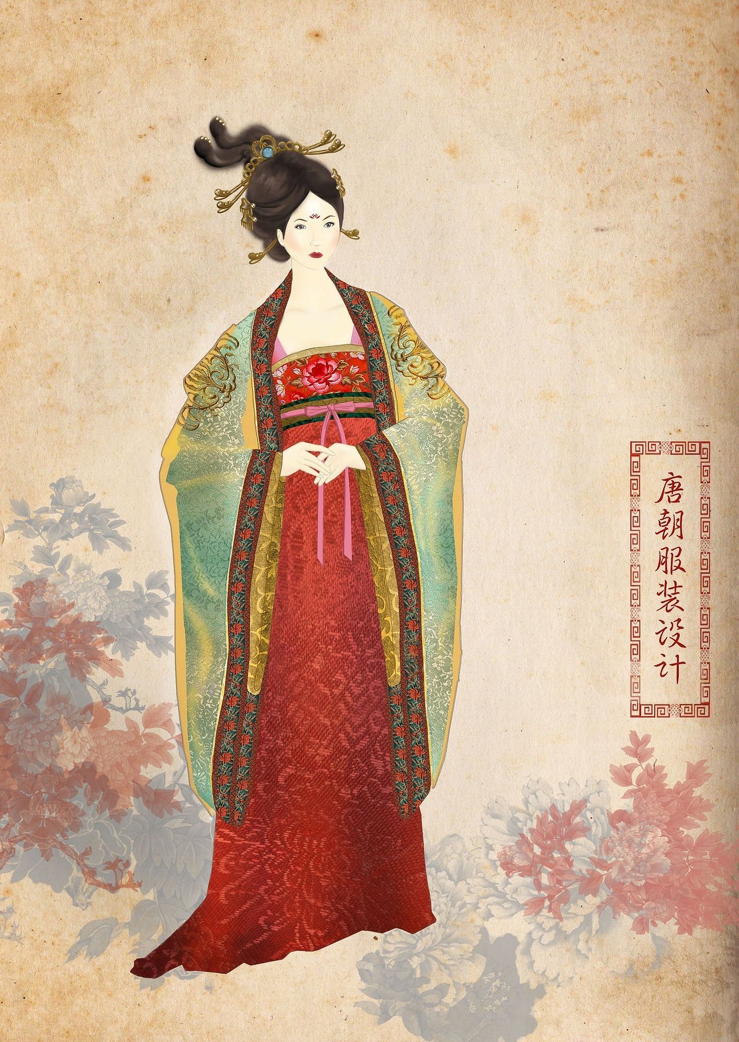 Китайские платья эпохи династии тан