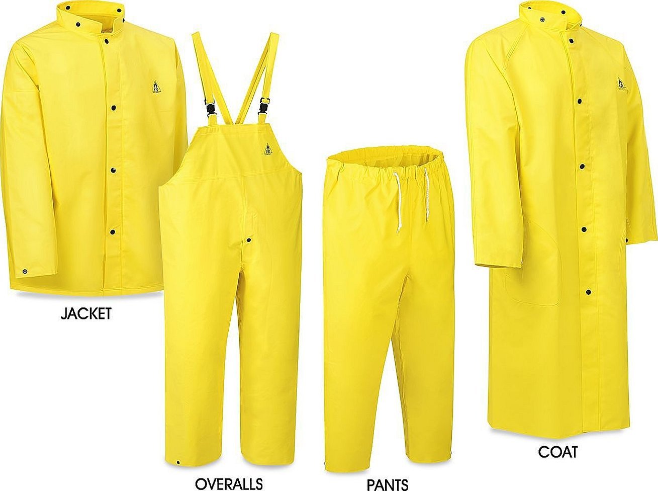 Непромокаемый детский костюм дождевик желтый
