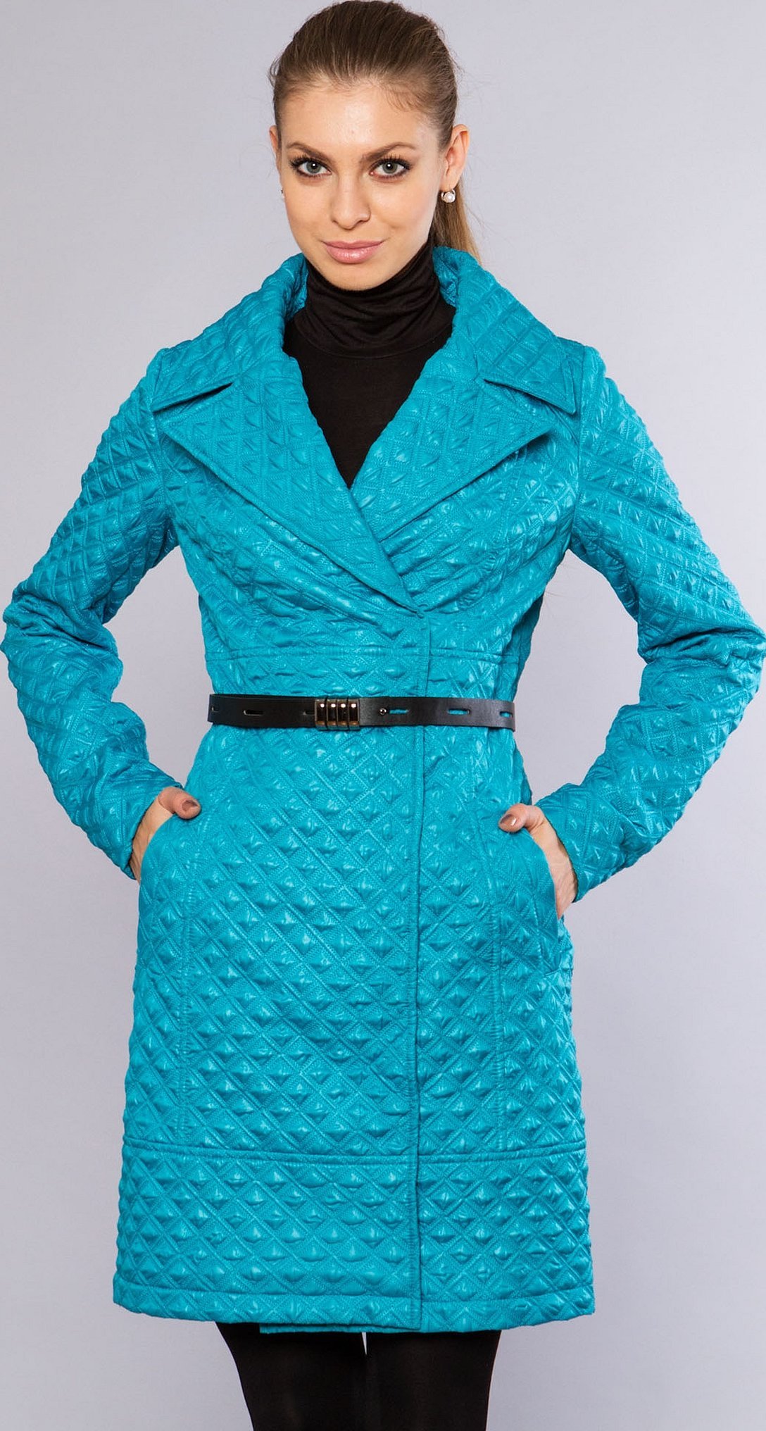 Hoops стеганное демисезонное женское пальто